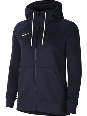 Nike CW6955-451 20 Fz  Kadın Kapüşonlu Sweatshirt Günlük Kullanım için Rahat Kesim Lacivert Hoodie