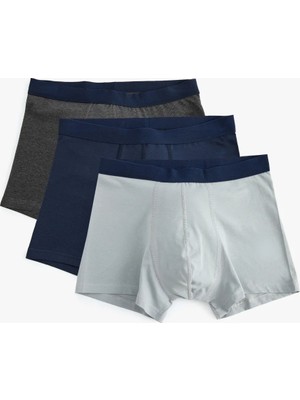 Koton Basic Pamuklu 3'lü Boxer Seti