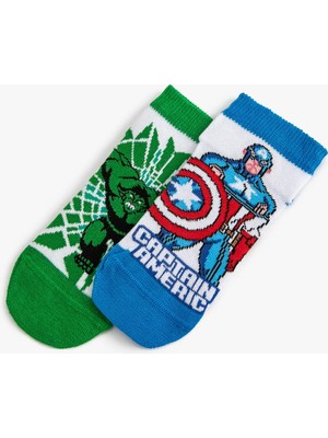 Koton 2'li Marvel Baskılı Çorap Seti Lisanslı