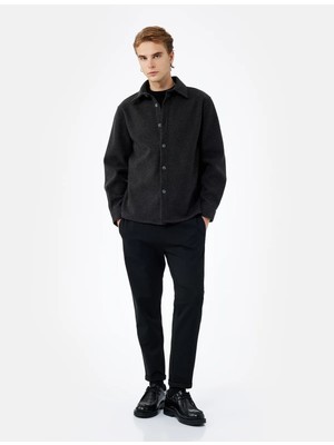 Koton Straight Fit Pike Kumaş Cep Detaylı Beli Bağcıklı Pantolon