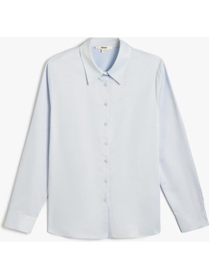 Koton Klasik Poplin Gömlek Uzun Kollu Regular Fit