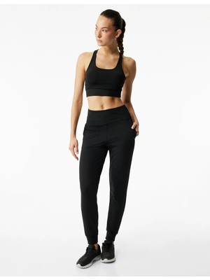 Koton Yüksek Bel Cep Detaylı Basic Spor Jogger Eşofman Altı