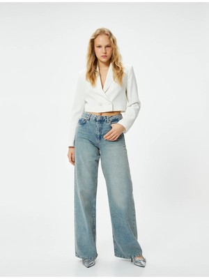 Koton Kot Pantolon Standart Bel -  Bianca Wide Leg Jean