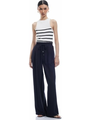 Koton Regular Fit Viskon Geniş Paça Palazzo Pantolon
