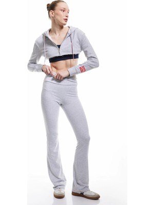 Koton Yüksek Bel Slim Fit Ispanyol Paça Eşofman Altı