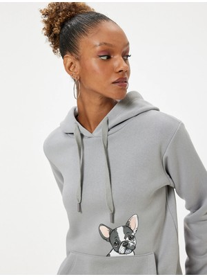 Koton 5WAL10179IK Koton Kadın Sweat Gri