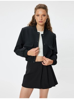 Koton Pileli Mini Şort Etek Slim Fit