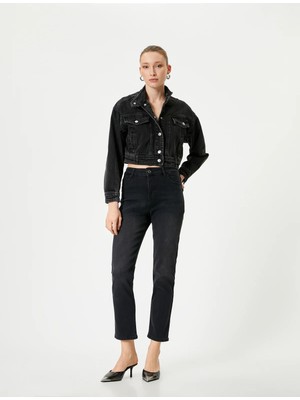 Koton Slim Düz Paça Kot Pantolon Cepli Pamuklu - Eve Slim Jeans