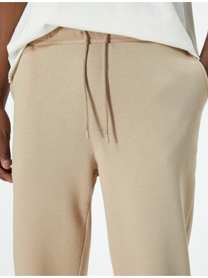 Koton Jogger Eşofman Altı Beli Bağcıklı Cep Detaylı Şardonlu