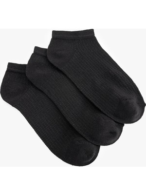 Koton 3'lü Basic Patik Çorap Seti