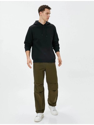 Koton Basic Kapşonlu Sweat Uzun Kollu