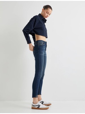 Koton Yüksek Bel Skinny Fit Jeans Dar Kısa Paça Dar Kesim - Carmen Skinny Jean