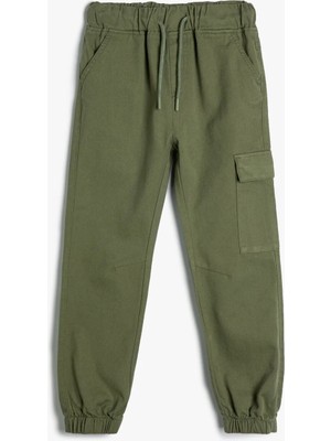 Koton Kargo Jogger Pantolon Cepli Beli Bağlamalı