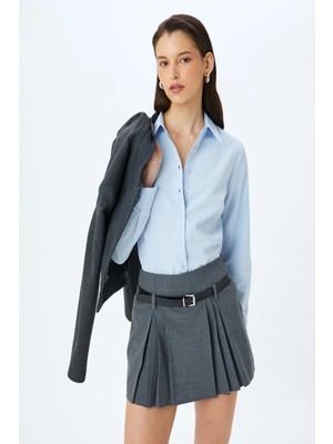 Koton Uzun Kollu Slim Fit Klasik Poplin Gömlek