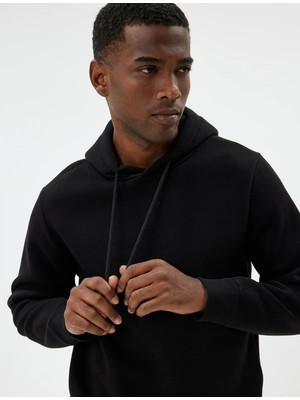 Koton 5WAM70001MK Koton Erkek Sweat Siyah