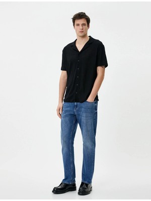 Koton Straight Fit Boru Paça Kot Pantolon - Mark Jean
