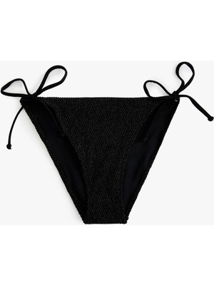 Koton Dokulu Yanları Bağlamalı Ipli Bikini Altı