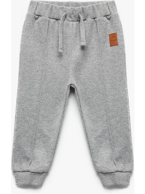 Beli Lastikli Cepli Basic Jogger Eşofman Altı