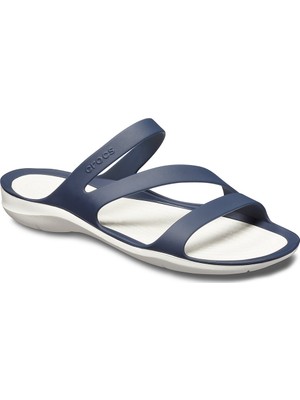 Crocs 203998-462 Kadın Swiftwater Terlik Lacivert Silikon/Plastik Günlük Kullanım İçin Konforlu Tasarım