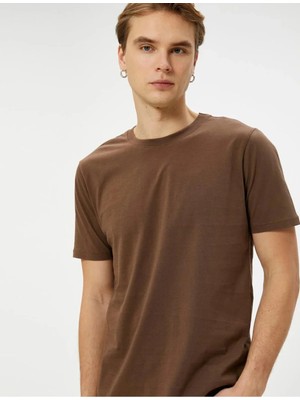 Koton Basic Tişört Slim Fit Bisiklet Yaka Kısa Kollu Pamuklu