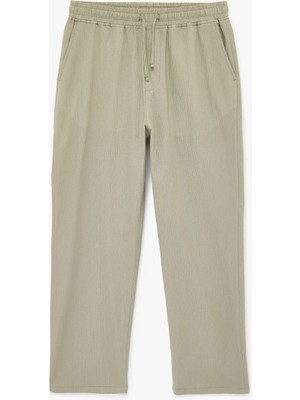 Koton Regular Fit Cepli Krinkıl Beli Bağcıklı Chino Pantolon