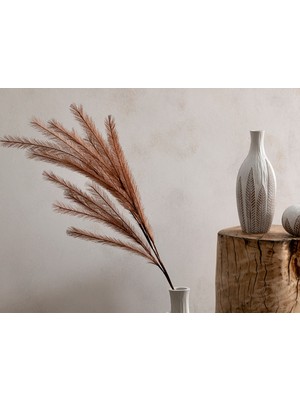 English Home Grassy Tek Dal Yapay Çiçek Kahve