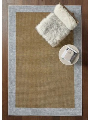 Bazaar Forum Lüks Sisal Makine Dokuması 8mm Dokuma Tabanlı Mutfak Balkon Halısı