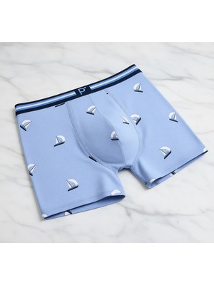 Penti Blue Sailor Erkek Çok Renkli Boxer 3'lü Set Modern Tasarım ve Konforlu Dokuma