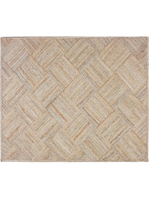 Yargıcı Soyut Desenli Jüt Dikdörtgen Halı(160x230 Cm)