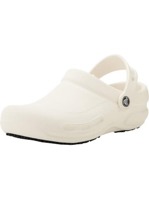 Crocs Bıstro 100-WHITE Kadın Terlik Silikon/Plastik Malzeme ile Konforlu Kullanım için Tasarlandı