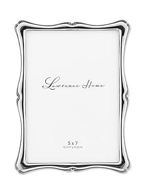 Uravas Store Lawrence Frames 710257 Gümüş Metal Romantik Resim Çerçevesi, 13,8 x 17,7 cm