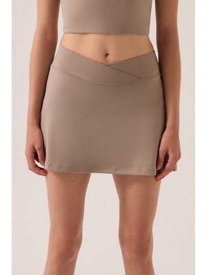 Los Ojos x Ece Vizon 2 Katmanlı Tenis Eteği Skort