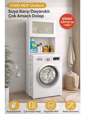 Mona, Çamaşır Makina DOLABI(MDF)
