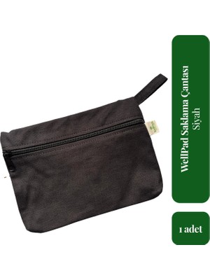 Well Pad Organic WellPad Organic Su ve Koku Geçirmez Çanta - Siyah