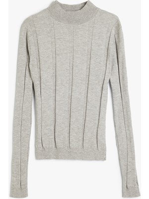 Koton Slim Fit Uzun Kollu Balıkçı Yaka Basic Triko Kazak