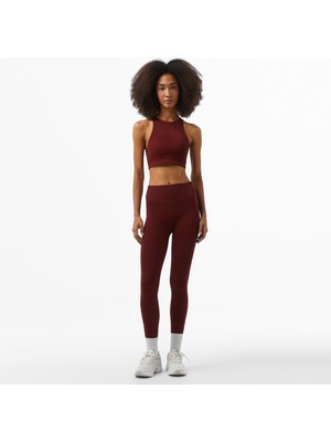 Calvin Klein Full Length Kadın Kırmızı Tayt