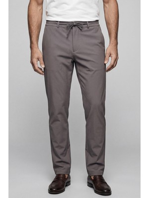 Bisse Bisse Studio Erkek Jogger Spor Pantolon Vizon BSPNS25K25506_D08