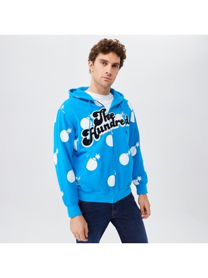 The Hundreds Endless Erkek Mavi Kapüşonlu Eşofman Üstü