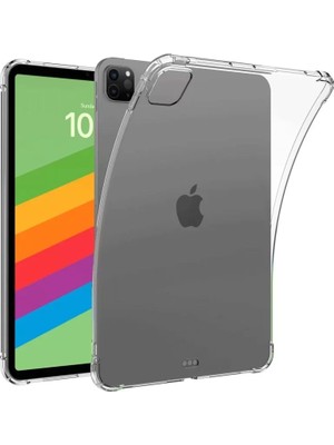 MarkEntegra Newface Ipad Pro 13 (2024) Kılıf Anti Shock Tablet Silikon - Şeffaf