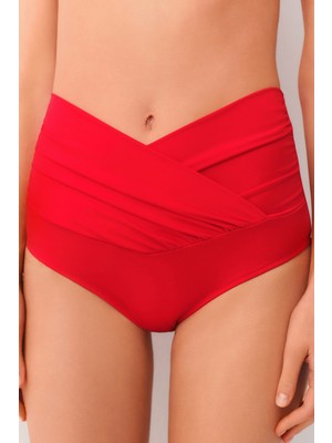 Suwen Yüksek Bel V Kesim Bikini Alt