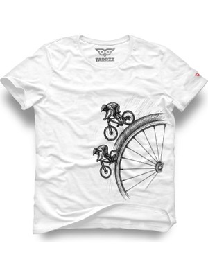 Tarrzzcom Unisex Tasarım Tshirt Extreme Bisikletçi