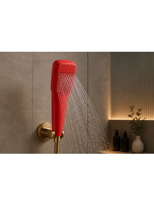 Muraytekno Shower Tıme Renkli Duş Başlığı | Güçlü Su Akışı | Modern Tasarım El Duşu