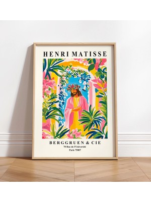 Ninastore Isa Mesih Sanat Baskısı - Henri Matisse Tarzı - Dini Duvar Sanatı