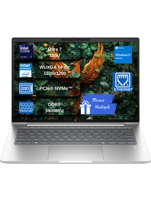 Hp Elitebook 640 G11 Ultra7 155U 64GB Ddr5 1tb SSD 14"' Fhd 400NIT Wuxga Windows 11 Home Taşınabilir Bilgisayar HD30MKETPCB10