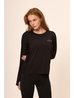 Zoor Kadın Uzun Kol Compression Fitness Gym Spor Body Tshirt