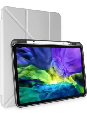 MarkEntegra Newface Ipad Pro 11 (2018) Kılıf Kalemlikli Mars Tablet Kılıfı - Gri