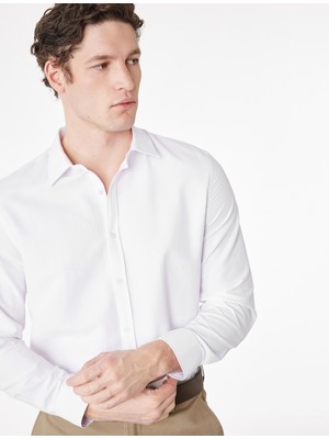Koton Regular Fit Klasik Yaka Uzun Kollu Oxford Gömlek