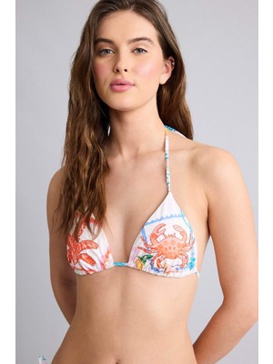 DeFacto Regular Fıt Desenli Bikini ÜSTÜ F5894AX26HS