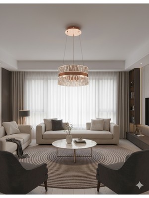 Light House Modern Sarkıt Akrilik Avize 3 Renk Modlu 50X100