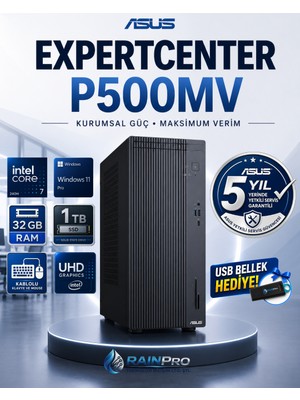 Asus Expertcenter P500MV Intel® Core™ 7 240H 5.2ghz Aı 32 GB Ddr5 1 Tb SSD Windows 11 Pro Mini Tower 5 Yıl Yerinde Garanti Masaüstü Bilgisayar C724016512B0DRNP10